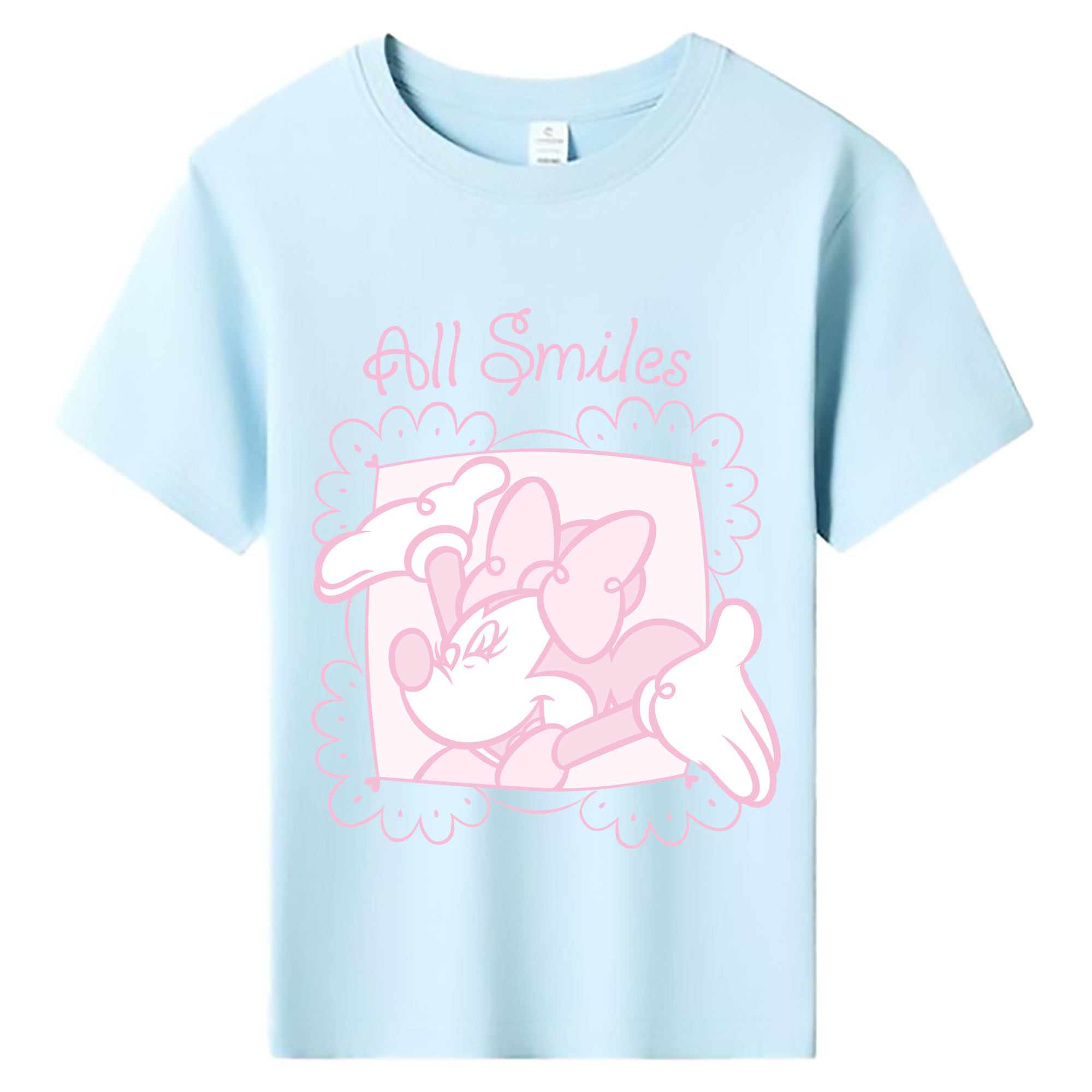 （画像用） ミッキーマウス Mickey Mouse 綿100％キッズTシャツ（フロントプリント）